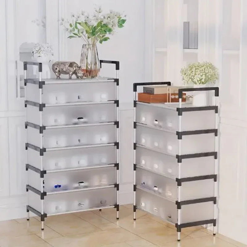 5 / 6 / 7 Layers Dust Proof Shoes Rack - Arfa Mart