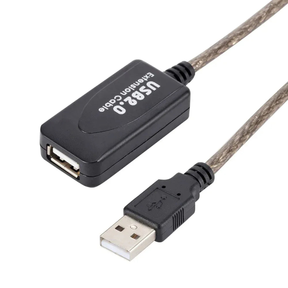 5M USB 2.0 Male To Female Built-In IC Dual Shielding USB Extension Cable - Arfa Mart