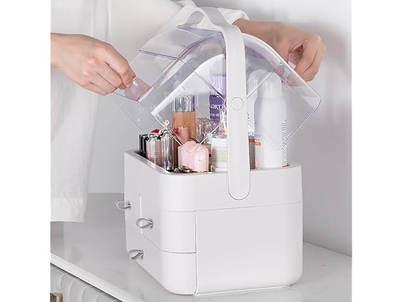 Acrylic Double Side Cosmetic Organizer
