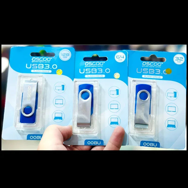 OSCOO 008U Classic Swivel USB 3.0 Flash Drive – 100% Original, 32GB/64GB/128GB High-Speed Pen Drive - Arfa Mart