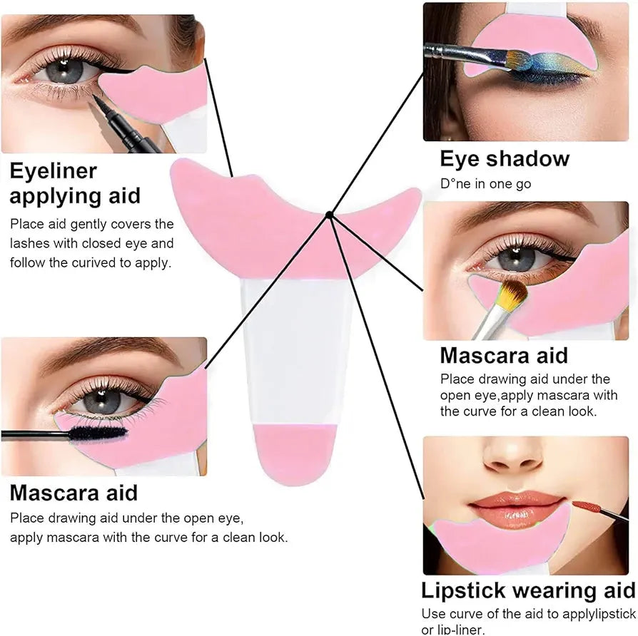 Lens Wearing kit + Nail Stamper + Eyeliner Aid (Pack of 3)