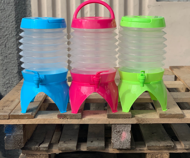 Collapsible Beverage Dispenser - Lightweight, Foldable, Durable, Easy to Carry for Camping