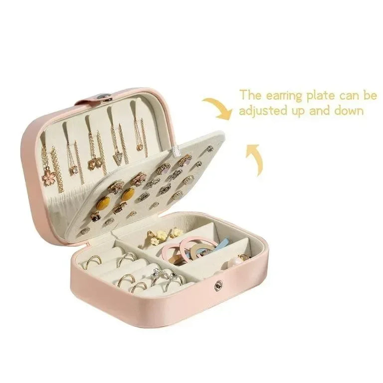 Portable Leather Jewelry Organizer - Arfa Mart