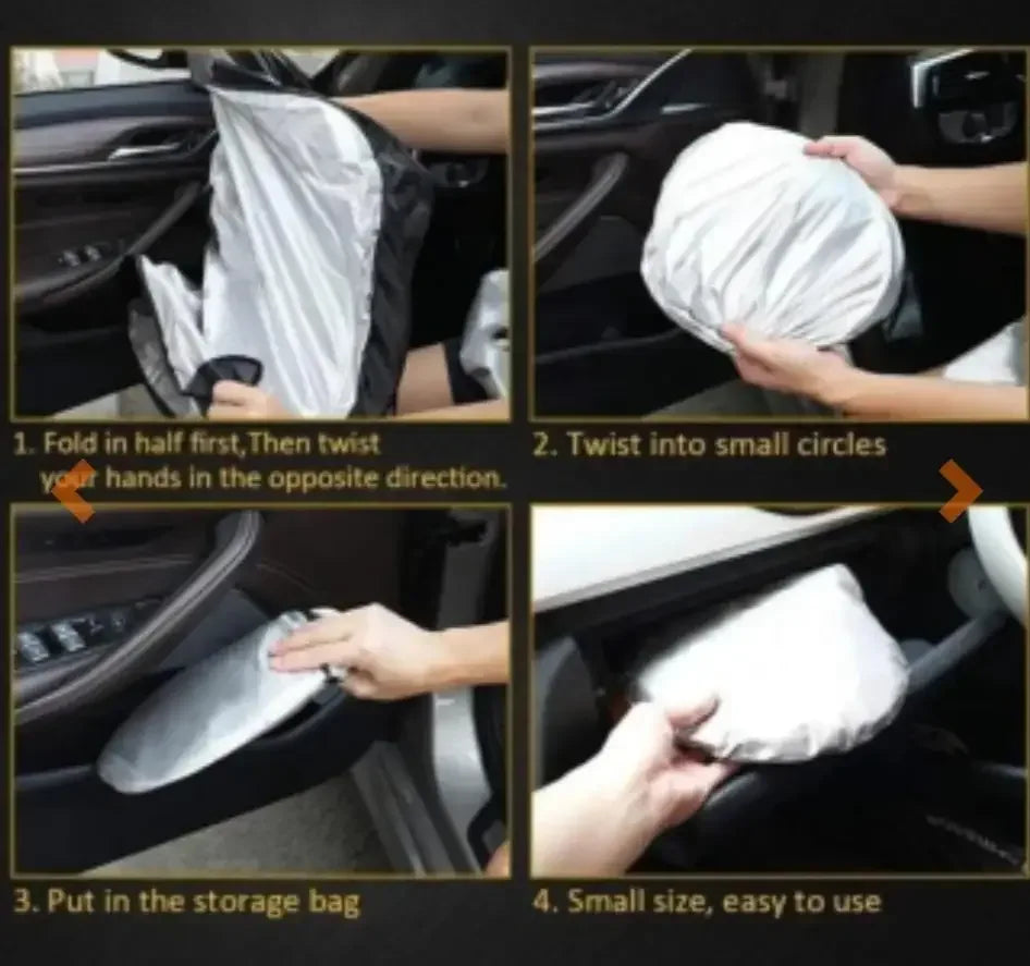 Car Windshield Sun Shade Front Window Block UV Rays & Sun Heat - Arfa Mart
