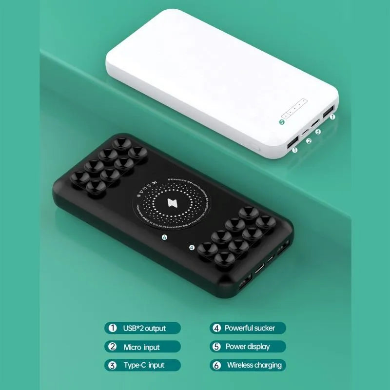 X09 10000 MAh Wireless PD Fast Charging 2.1A 4 Output Power Bank