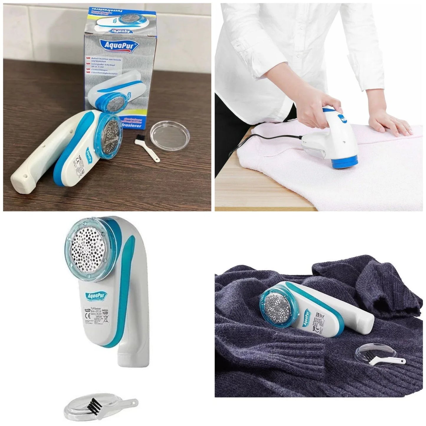 Aquapur Lint Remover With Handle (Cell operated) - Arfa Mart
