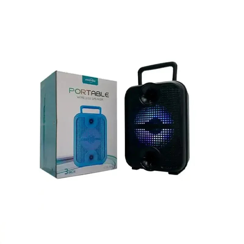 GTS-1881 Portable 3-Inch Bluetooth Wireless Speaker With Lighting Effects - Arfa Mart