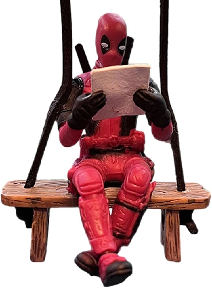 Dead Pool Car Interior Decoration Accessories-3 Pcs