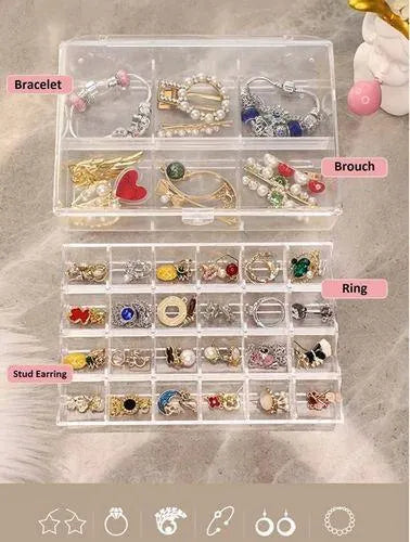 Acrylic Grid Jewelry Organizer