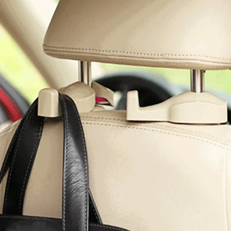 2 Pcs Car Seat Coat Hook Purse Bag Hanging Hanger Organizer - Arfa Mart