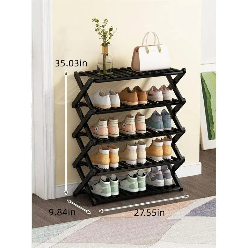 4 Layers X-Shape Shoes Rack