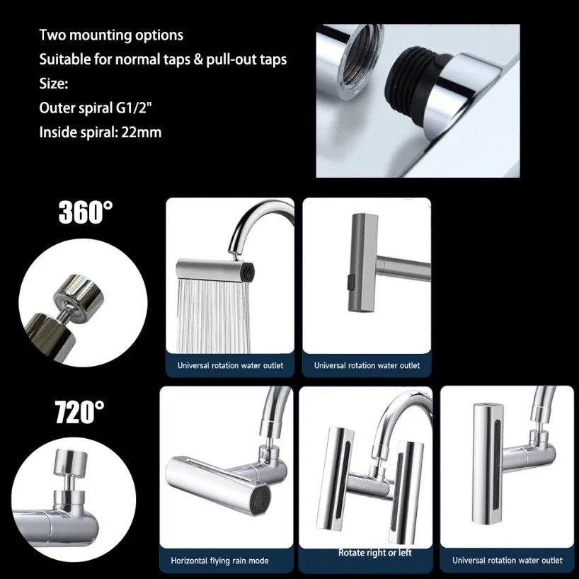 4 Modes Universal Shower Faucet