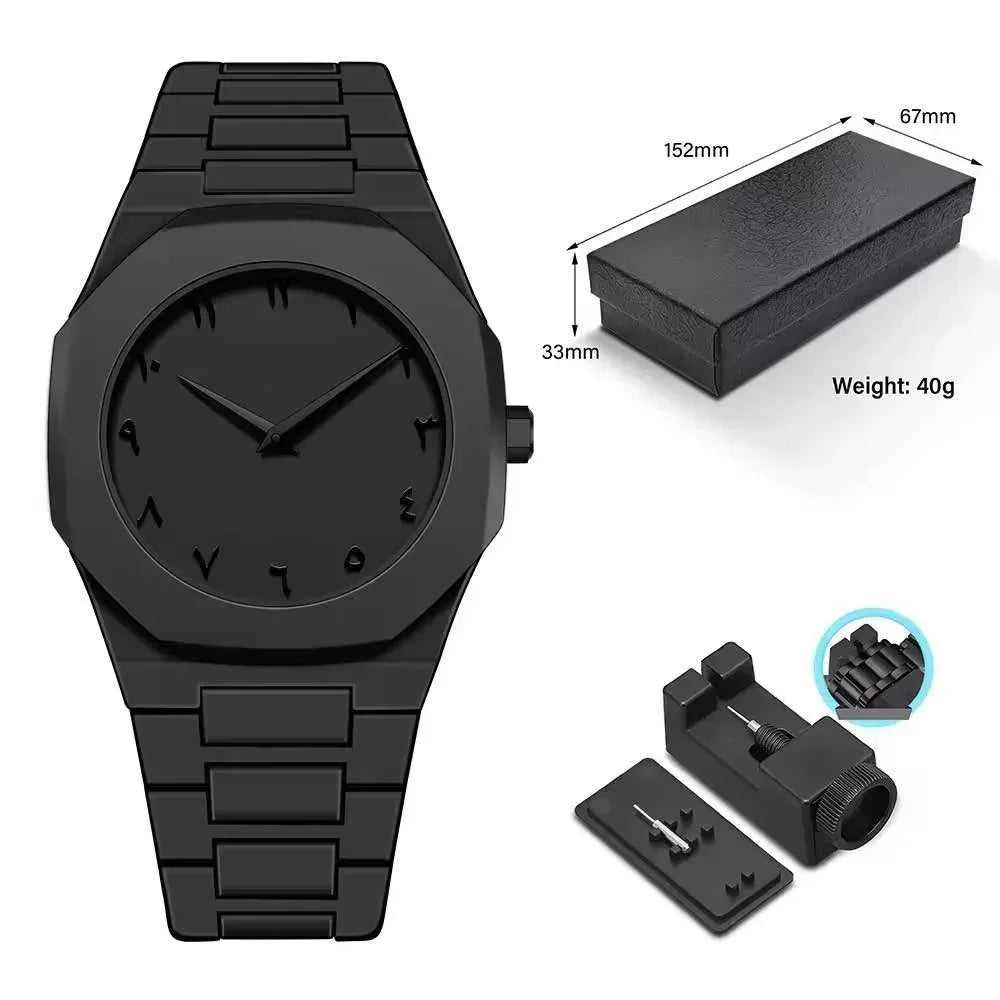 Black Arabic Aura Watch - Arfa Mart
