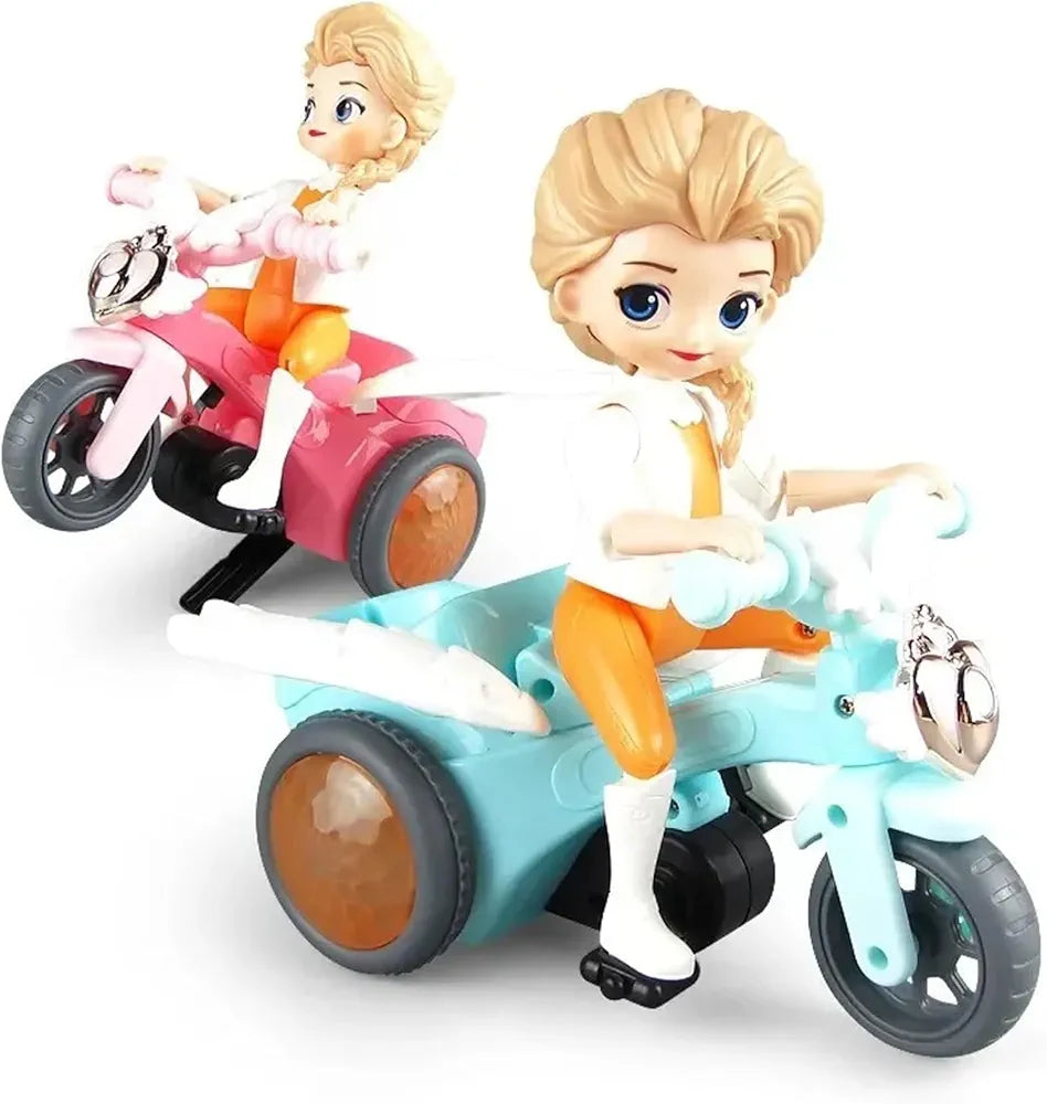 Battery Operated Tricycle Doll with light sounds