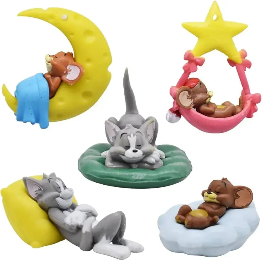 Pack of 5 Tom and Jerry Car Ornament Cute - Arfa Mart