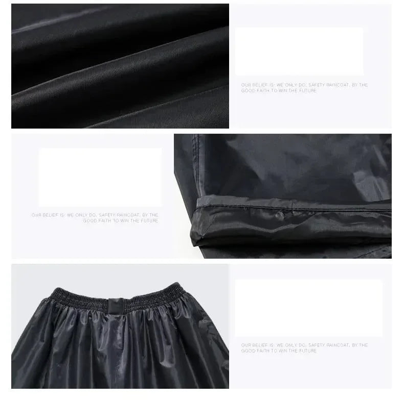Outdoor Waterproof Motorcycle Rainwear Travel Raincoat with Pants for Men - Arfa Mart