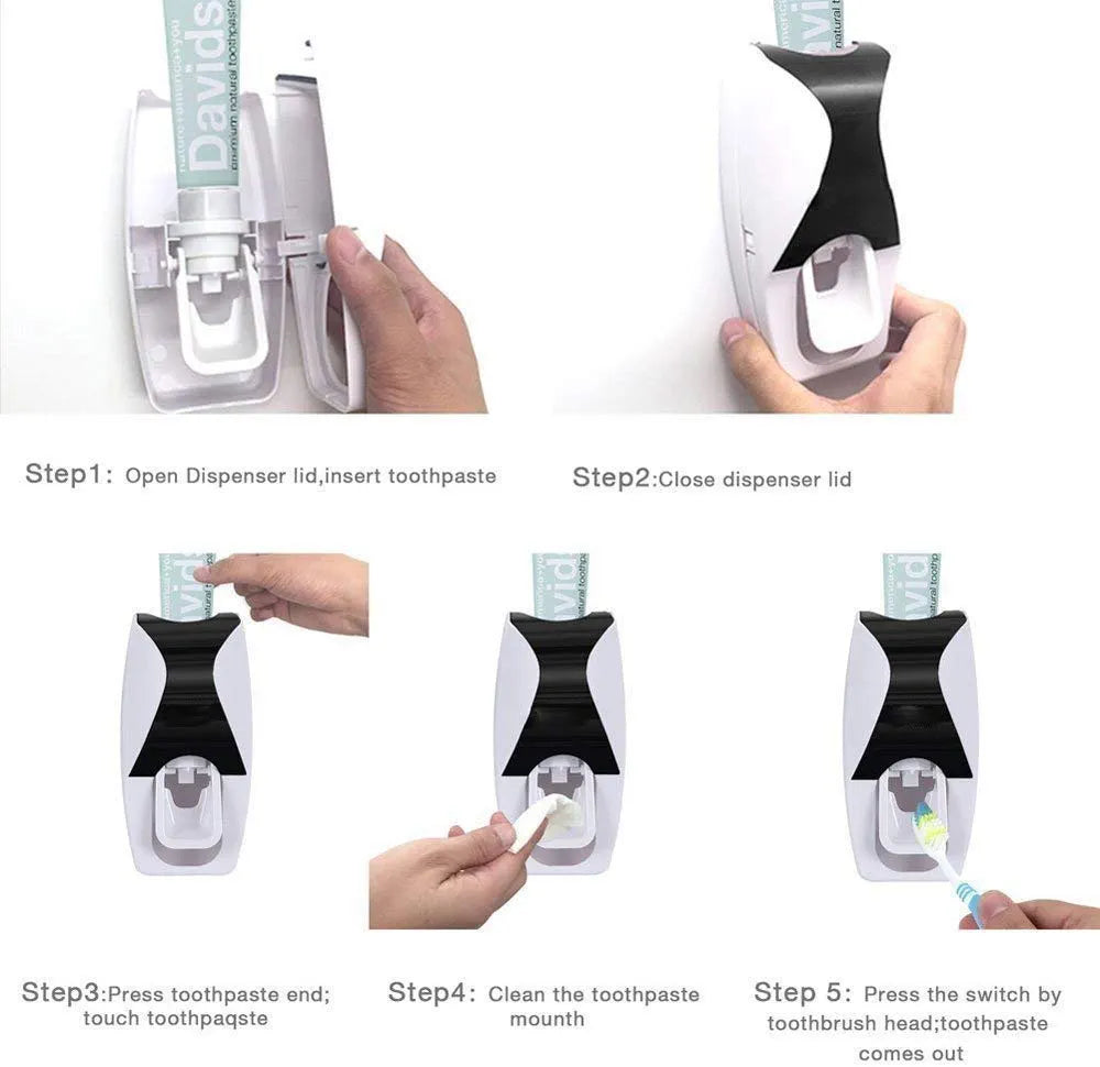 Automatic Toothpaste Dispenser and wall Mounted Holder