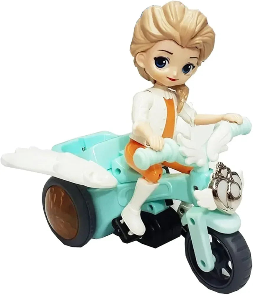 Battery Operated Tricycle Doll with light sounds - Arfa Mart