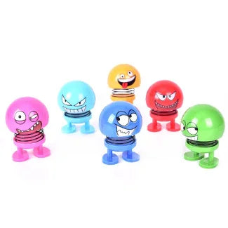 2 Pcs Funny Shaking Head Bouncing Car Pendant Doll for Dashboard Decoration - Arfa Mart