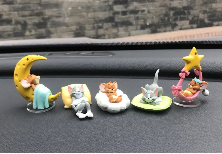 Pack of 5 Tom and Jerry Car Ornament Cute