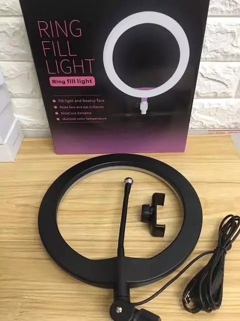 26cm Ring Fill Light with 3 color Modes