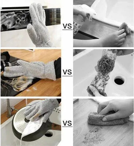 Silver Dishwashing Gloves