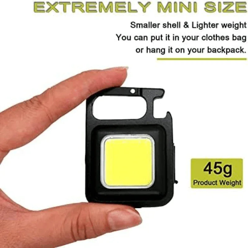 LED Keychain Flashlight with Bottle Opener