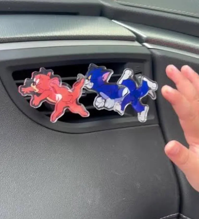Tom and Jerry Chase car vent spinners Airfreshner