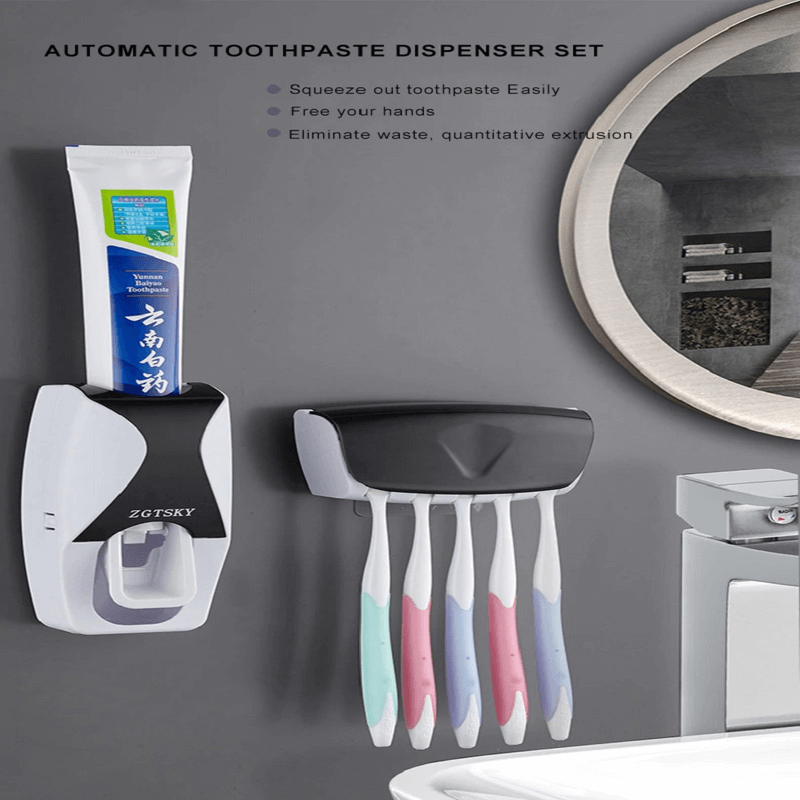 Automatic Toothpaste Dispenser and wall Mounted Holder