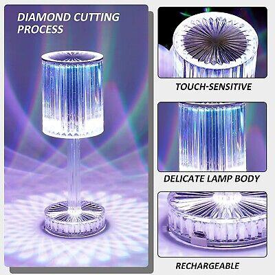 Crystal Daimond Touch Lamp With Remote