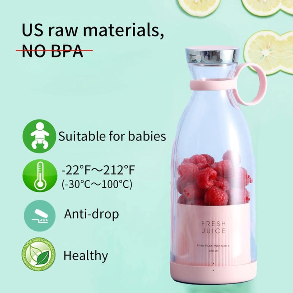 Portable Powerful Rechargeable 380ml Juicer Blender