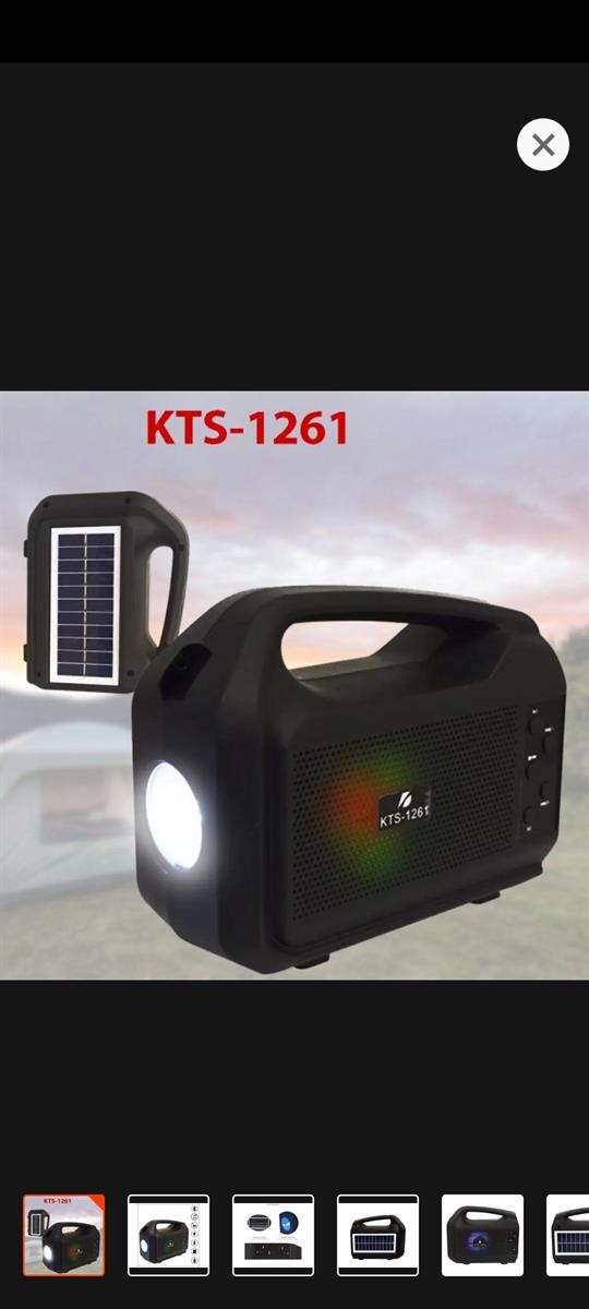 Wireless Portable Speaker with Solar panels