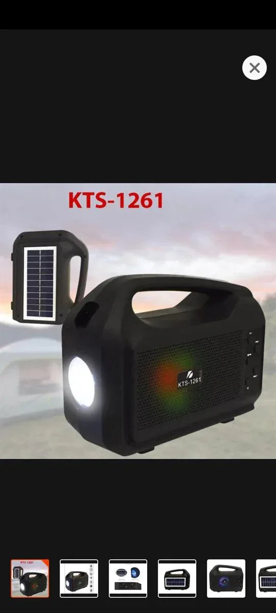 Wireless Portable Speaker with Solar panels - Arfa Mart