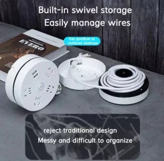 16.5 Feet Long Electrical Foldable Extension 3 USB Socket - Arfa Mart