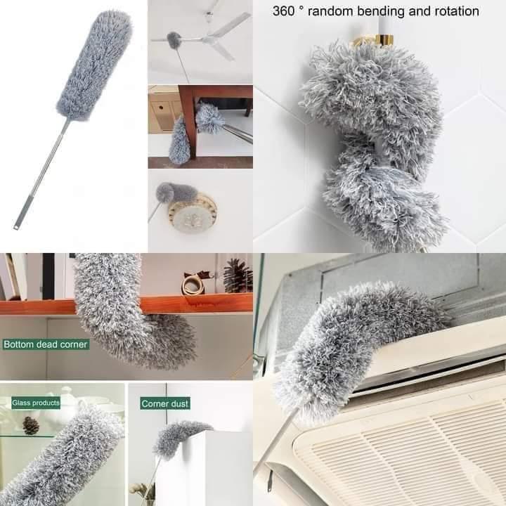 100inch Gray Expandable Fan Cleaner Mop