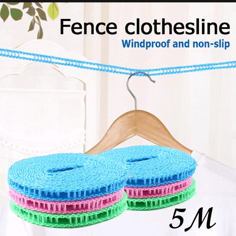 Nylon Clothes Line 5 Meter - Adjustable, Portable Laundry Drying Solution