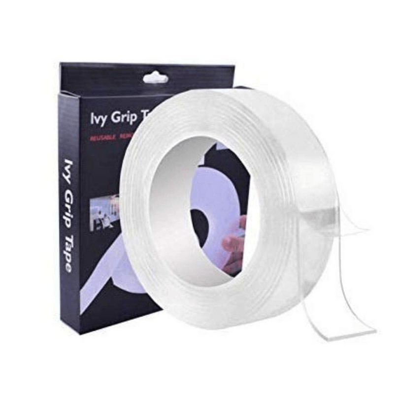 Ivy Grip Magic Tape Reusable Double-Sided Adhesive Tape, Washable, Heat Resistant, Customizable Size