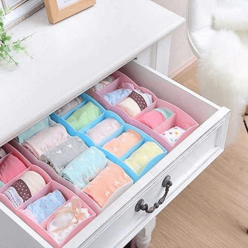 5 Compartment Underwear Storage Drawer Organizer - Adjustable & Durable