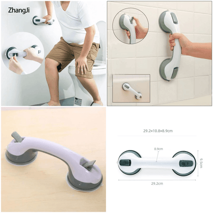 Suction Helping Handle for Bathroom Safety - Easy Install, Durable Grip