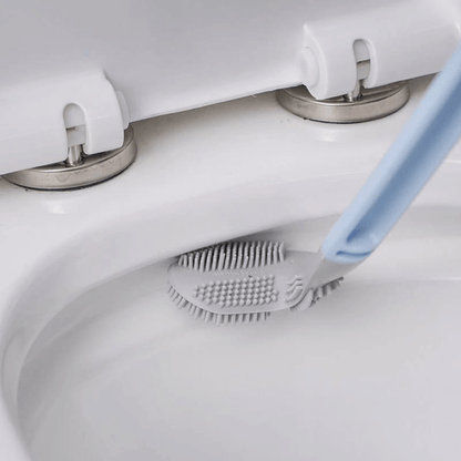 Long Handle Toilet Cleaning Brush with Flexible TPR Head for Deep Cleaning