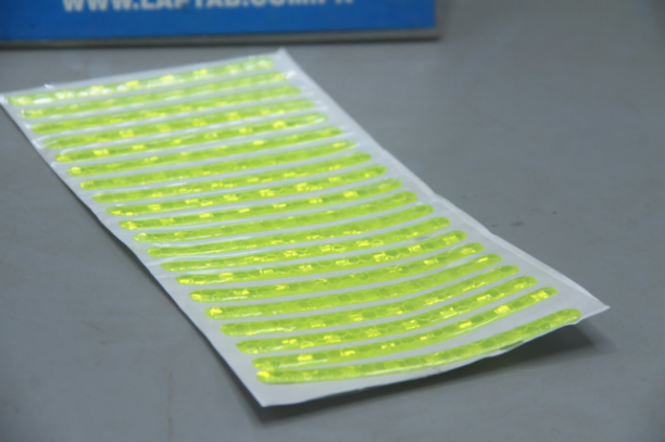 40 Strips Tire Reflective Stickers for Enhanced Night Visibility