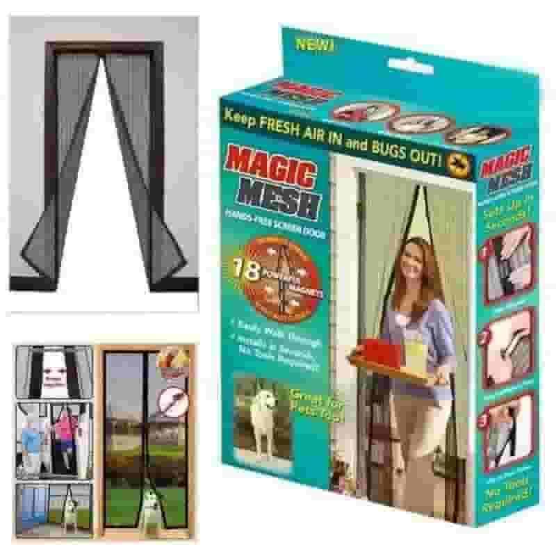 Magic mesh hands-free screen door - Arfa Mart