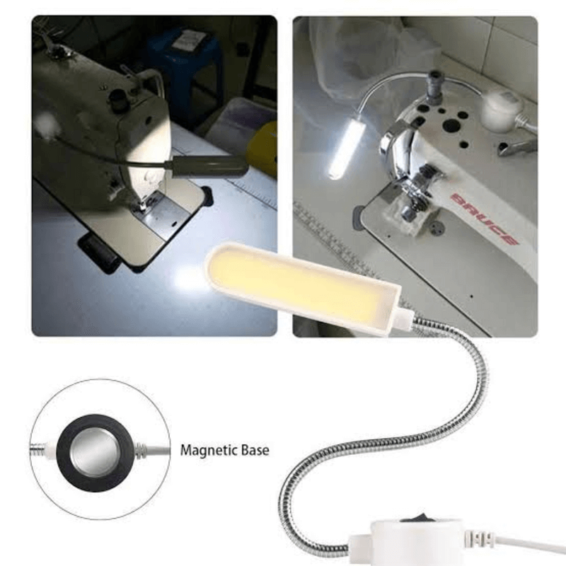 LED Sewing Machine Light with Magnetic Base and Flexible Neck, Energy Saving