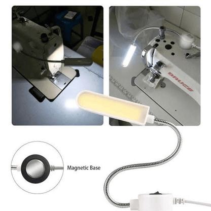 LED Sewing Machine Light with Magnetic Base and Flexible Neck, Energy Saving