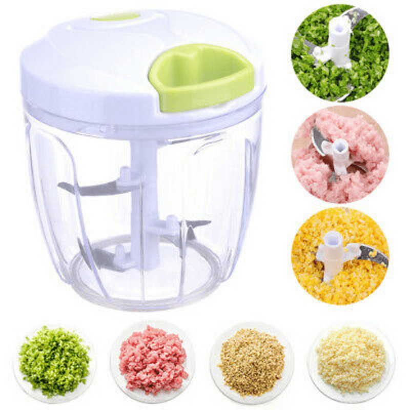 Multi-Functional Vegetable Chopper with 5 Inserts and 11 Cutting Options