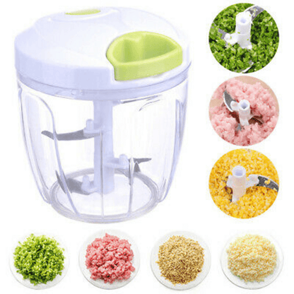 Multi-Functional Vegetable Chopper with 5 Inserts and 11 Cutting Options