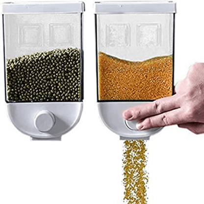 Kitchen Food Storage Container Cereal Dispenser with Transparent ABS Body