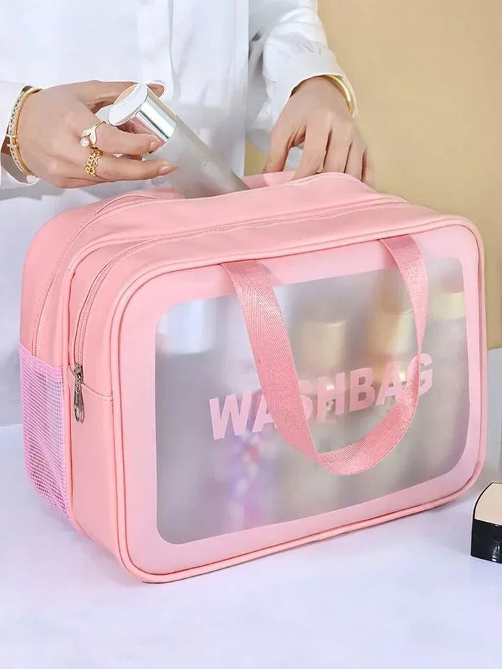 Double Layer Water-Proof Travel Cosmetic Washbag Organizer - Arfa Mart