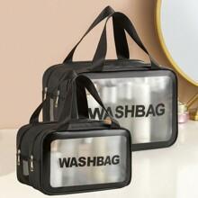 Double Layer Water-Proof Travel Cosmetic Washbag Organizer - Arfa Mart