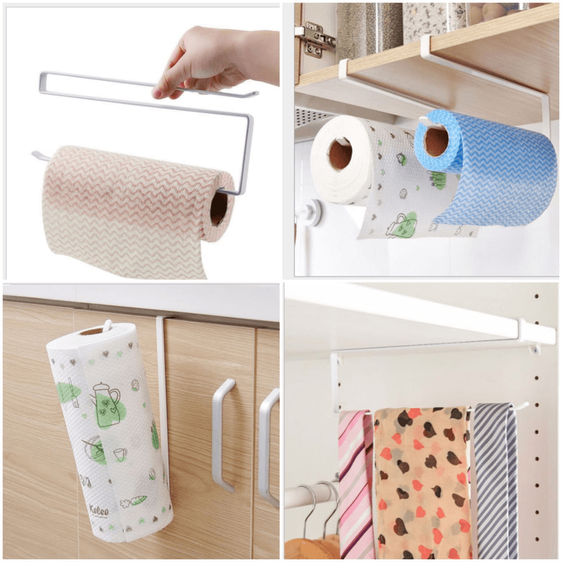 Tissue Roll Iron Hanger - Versatile Paper Holder for Home and Office